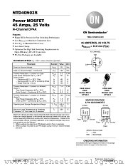 NTD40N03RG datasheet pdf ON Semiconductor
