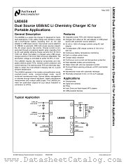 LM3658 datasheet pdf National Semiconductor