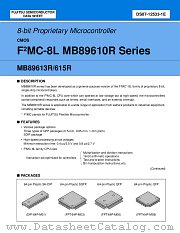 MB89613RP-SH datasheet pdf Fujitsu Microelectronics