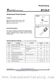BT134-F datasheet pdf SemiWell Semiconductor