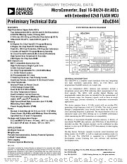 ADUC844BS62-3 datasheet pdf Analog Devices