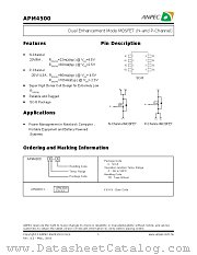 APM4500KC-TR datasheet pdf ANPEC Electronics Corporation
