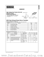 KSD5701 datasheet pdf Fairchild Semiconductor