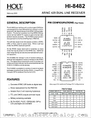 HI-8482D datasheet pdf Holt Integrated Circuits