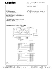 CA04-41GWA datasheet pdf Kingbright Electronic