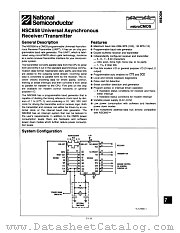 NSC858V datasheet pdf National Semiconductor
