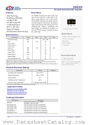 ASG304 datasheet pdf Advanced Semiconductor Business Inc