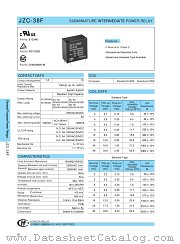 JZC-38F/18HSLQ datasheet pdf etc