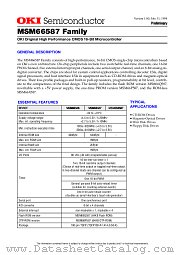 MSM66Q587 datasheet pdf OKI electronic componets