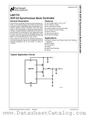 LM1770 datasheet pdf National Semiconductor
