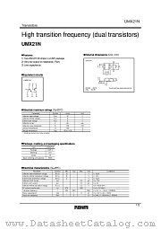 UMX21N datasheet pdf ROHM