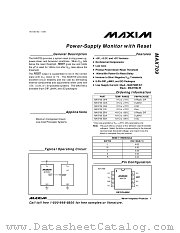 MAX709TCUA datasheet pdf MAXIM - Dallas Semiconductor