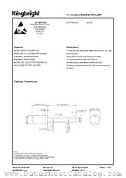 W7114PWCH datasheet pdf Kingbright Electronic