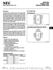 UPD41464C-80 datasheet pdf NEC