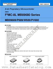 MB89W689CF datasheet pdf Fujitsu Microelectronics