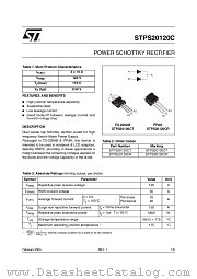 STPS20120CR datasheet pdf ST Microelectronics