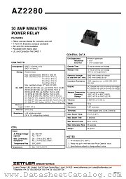 AZ2280-1A-240A datasheet pdf ZETTLER electronics