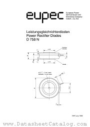 D758N datasheet pdf Eupec GmbH