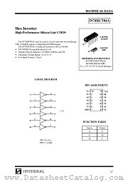 IN74HCT04A datasheet pdf INTEGRAL Semiconductor Devices
