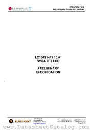 LC104S1-A1 datasheet pdf etc