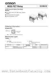 G3VM-W-S datasheet pdf OMRON Electronics