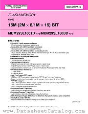 MBM29SL160BD-12PBT datasheet pdf Fujitsu Microelectronics