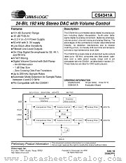 CS4341A-KS datasheet pdf Cirrus Logic
