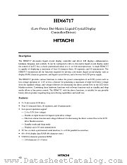 HD66717 datasheet pdf Hitachi Semiconductor