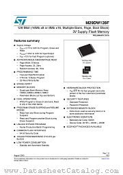 M29DW128F datasheet pdf ST Microelectronics