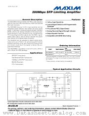 MAX3969ETP datasheet pdf MAXIM - Dallas Semiconductor
