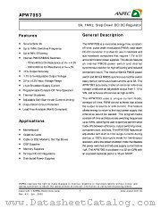 APW7093N datasheet pdf ANPEC Electronics Corporation
