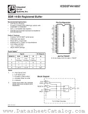 ICSSSTVA16857 datasheet pdf Integrated Circuit Systems