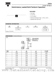 CX16M475M datasheet pdf Vishay