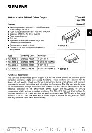 TDA4918A datasheet pdf Siemens