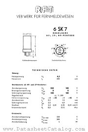 6SK7 datasheet pdf etc