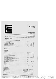 C1112 datasheet pdf etc