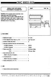 DMC6003-1FB datasheet pdf Daewoo Semiconductor