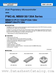 MB89P135APFM datasheet pdf Fujitsu Microelectronics