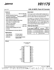 HI1175-EV datasheet pdf Intersil