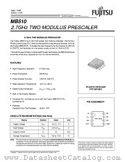 MB510 datasheet pdf Fujitsu Microelectronics