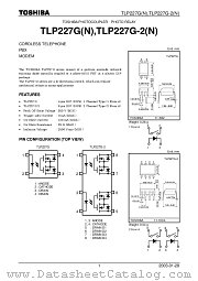 TLP227G-2N datasheet pdf TOSHIBA