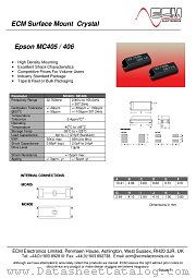 MC406 datasheet pdf ECM Electronics