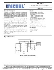 MIC2210-PSYML datasheet pdf Micrel Semiconductor