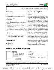 APA2030RI-TYL datasheet pdf ANPEC Electronics Corporation