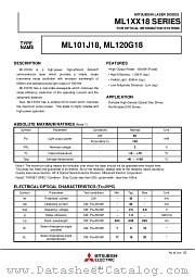 ML120G18 datasheet pdf Mitsubishi Electric Corporation
