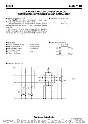 NJU7118F2 datasheet pdf Nippon Precision Circuits Inc