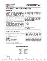 IRDC3637EVAL datasheet pdf International Rectifier