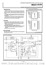 M62211 datasheet pdf Mitsubishi Electric Corporation