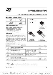 STPS30L40 datasheet pdf ST Microelectronics