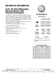 MC10EP16T datasheet pdf ON Semiconductor